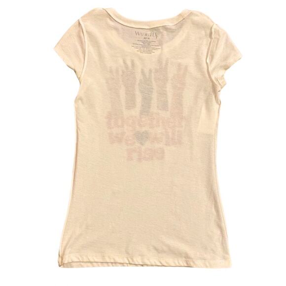 NWT “Together We Will Rise” Peace Sign Graphic Tee (7-9) - Picture 4 of 7